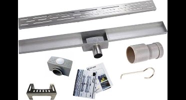 Wiesbaden Eco RVS Douchegoot 90 cm.