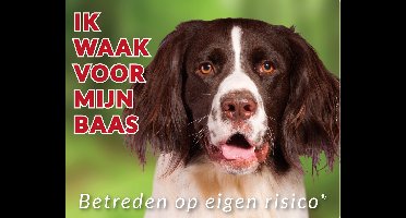 Drentsche Patrijshond Waakbord - Ik waak voor mijn Baas
