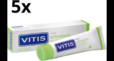 Vitis Orthodontic Tandpasta - 5 x 75 ml - Voordeelverpakking