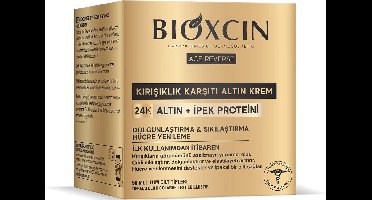 Bioxcin 24K Gold Anti-Aging Gezichtscrème - Met Zijdeproteïne - Dagcrème & Nachtcrème - Anti-Rimpel Hydraterende Huidverzorging - 50 ml - Gezichtsverzorging - Huidverzorging