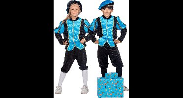 Pietenpak - Turquoise-Zwart - Kinderen
