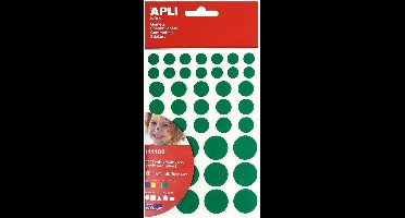 Apli Kids Gekleurde Stickers - 5 vormen - Blauw | Geel | Rood | Groen