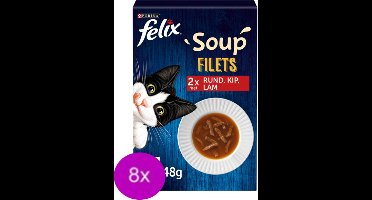 8x Felix - Soup Farm Selectie - Kattensoep - 6x48g