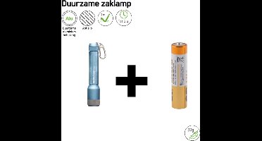 GP CK12 Zaklamp kleur Blauw inclusief batterij - 20 Lumen - IPX4 - Sleutelhanger