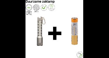 GP CK12 Zaklamp kleur Grijs inclusief batterij - 20 Lumen - IPX4 - Sleutelhanger
