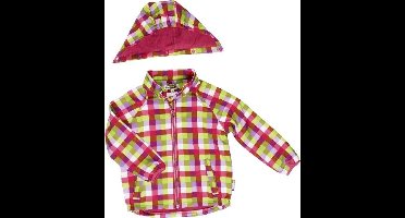 Softshell jas geblokt roze maat 86