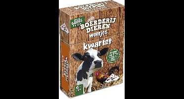 Boerderijdieren Weetjes Kwartet - kaartspel - Boordevol leuke feitjes over boederijdieren