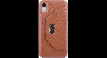 UNIQ Accessory iPhone XR Kunstleer portemonnee Hard Case Back cover - Bruin