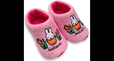 Klompsloffen Nijntje - Klomppantoffel Tulpen Roze