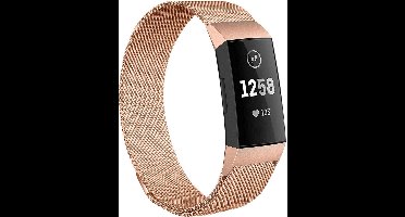 Bandje geschikt voor Fitbit Charge 4 - Goud Milanese Band