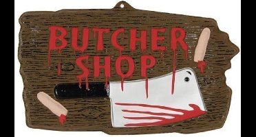 Deco Bord 'Butcher shop' | Halloween decoratie