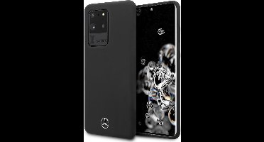 Zwart hoesje van Mercedes-Benz Samsung Galaxy S20 Ultra - Backcover - MEHCS69SILSB