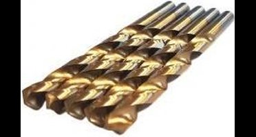 HSS TiN metaalboren 10 mm 5 stuks