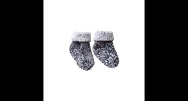 Eureka merino wollen babysokjes S1 - unisex - grijs - 0/4 maanden