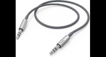 Hama AluLine audio kabel 1 m 3.5mm Grijs