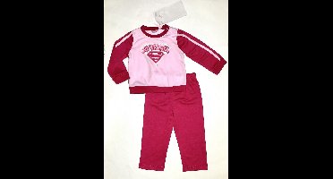 Superbaby Set - Joggingpak - Roze - Maat 80- 12-18 Maanden - 81 cm