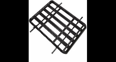Universele Aluminium Dakdrager Mand – Dakkoffer – Autodrager – Dakbak – Rooftop Cargo Carrier – 140 cm – Verstelbaar – Sterk & Duurzaam – Zwart