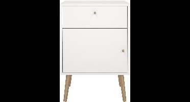 Giga Living Nachtkastje Bodo - Wit - 39x50x72cm