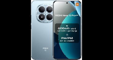 Xiaomi Redmi Note 15 Pro+ 5G 8GB+256GB Glacier Blauw | 6,83" 120Hz AMOLED | 200MP OIS | IP68 Waterdicht