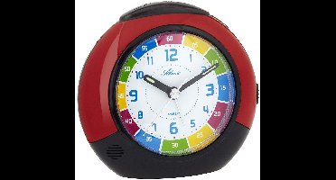 Kinderwekker Quartz rood