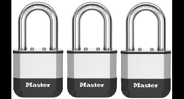 Masterlock Elite hangslot - 52mm - lange beugel - 3st