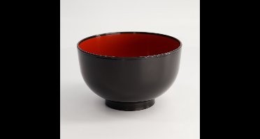 Tokyo Design Studio - Lacquerware Kom - Zwart - 15,9 x 9,5 cm