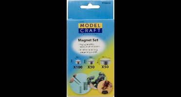 Model Craft Hobbybasisvoorwerp - PTM0200 Magnetenset voor Hobby en Modelbouw - 200 Magneten Gereedschap