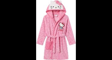 Hello Kitty Badjas - Maat 122/128 - Roze - Kind - Polyester