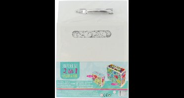 Wins Holland koffer Bloemen 2-in-1 kleurset voor kinderen en volwassenen.