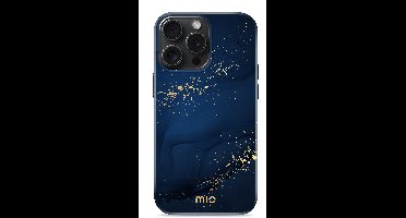 Mio by Mobilize Hoesje geschikt voor Apple iPhone 15 Pro MagSafe Telefoonhoesje Hardcase | Mio by Mobilize Backcover | Geschikt voor MagSafe | Geschikt voor Draadloos Opladen met Magnetische Ring | Geschikt voor MagSafe Case - Midnight Sparkle |