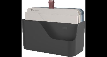 Rotho My Paper documentenorganizer plus zwart, met blauwe inleggers, A4 formaat, (34,5x15,2x28,7CM)