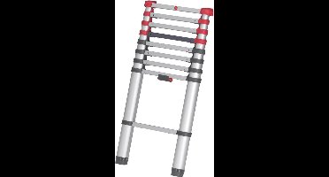 Hailo T80 Aluminium Telescoopladder 9 Treden 94-264 cm