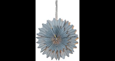 Star Trading lichtgevende ster 'Crystal' van papier, meerpuntig, 2-laags, blauw, Ø 50cm