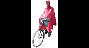 Bordeaux rode regenponcho Fiets van Hooodie