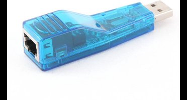 USB-A naar RJ45 Fast Ethernet LAN adapter - USB2.0 - CAT5 / blauw