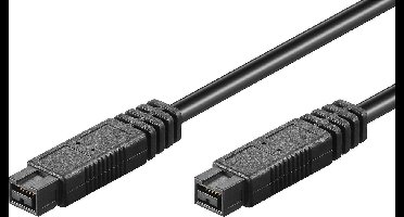 FireWire 800 kabel met 9-pins - 9-pins connectoren / zwart - 1,8 meter