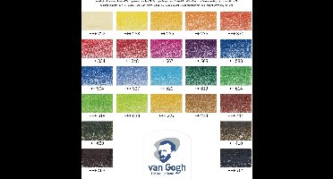 Bruynzeel Van Gogh kleurpotloden set 24 kleuren - kunstenaarskwaliteit.
