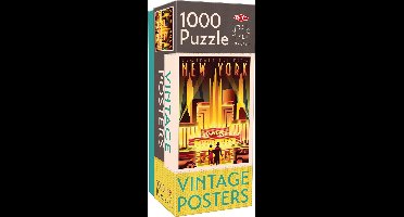 Tactic Vintage New York – Puzzel – 1000 stukjes – Klassiek Amerikaans Stadsbeeld in Retro Stijl – Strak en Rustgevend Ontwerp – Hoogwaardige Scandinavische Kwaliteit