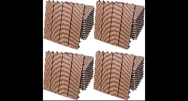 Casaria WPC Vlondertegels – 44-delig 30x30 cm – Terracotta Kliksysteem