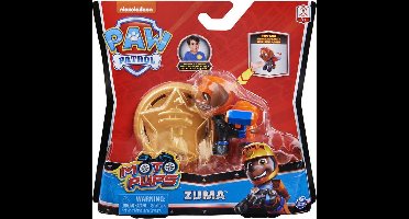 PAW Patrol Moto Pups Zuma rescue pup verzamelfiguur + politie badge