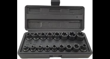 Weber Tools 3/8'' & 1/2'' Krachtdoppen set E-Torx
