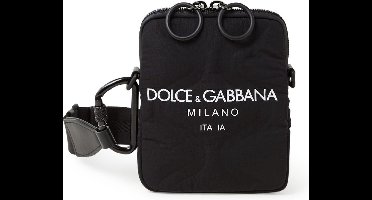 Dolce&Gabbana Palermo Tecnico crossbodytas met kalfsleren details