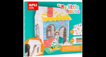 Huis om te bouwen met stickers en potloden