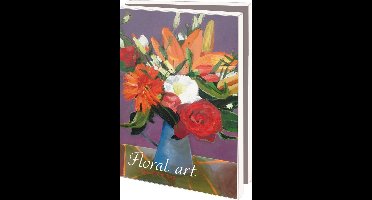 Kaartenmapje met env, klein: Floral art, Anke van den Burg