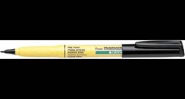 Pentel NM10 Textielmerkpen - Zwart