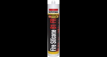Soudal  Siliconenkit Fire B1Fr  Wit           300 Ml
