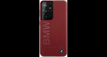 Back cover BMW S21 Ultra G998 hardcase Silicone Signature Logo - Rood