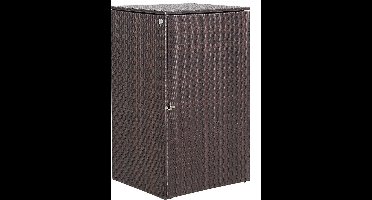 Casaria Containerberging -Polyrotan 115x80x65cm Deksel Slot 240l - Bruin