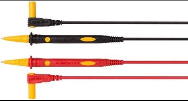 Velleman TLM72 accessoire voor multimeters Testsnoerset Geel, Zwart, Rood