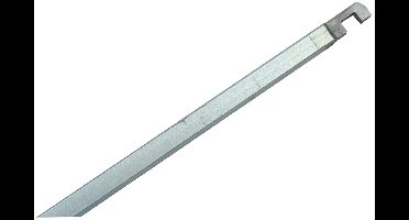 Nemef Staven vierkant 9 mm - 1500 mm profiellengte - staal verzinkt - passend bij pompespagnolet 1E